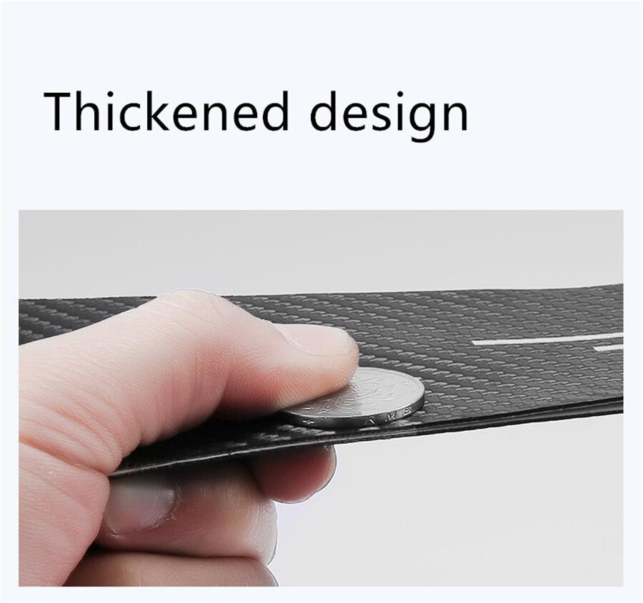Car Door Scuff Sill Cover Panel Step Trunk Protector Sticker Decal Carbon Fiber