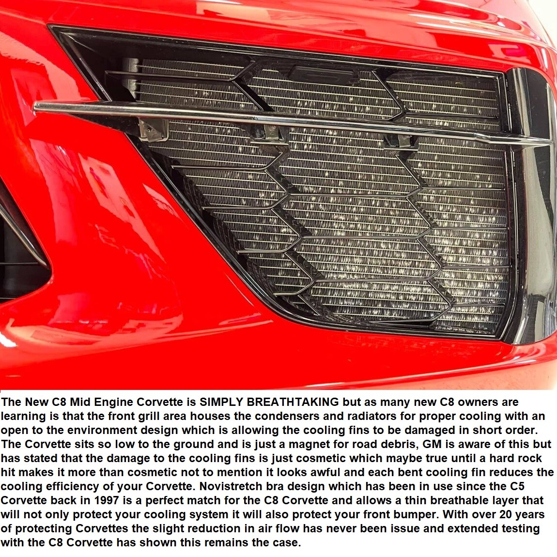 C8 CORVETTE STINGRAY NOVISTRETCH FRONT + MIRROR BRA STRETCH MASK 2020 + LATER