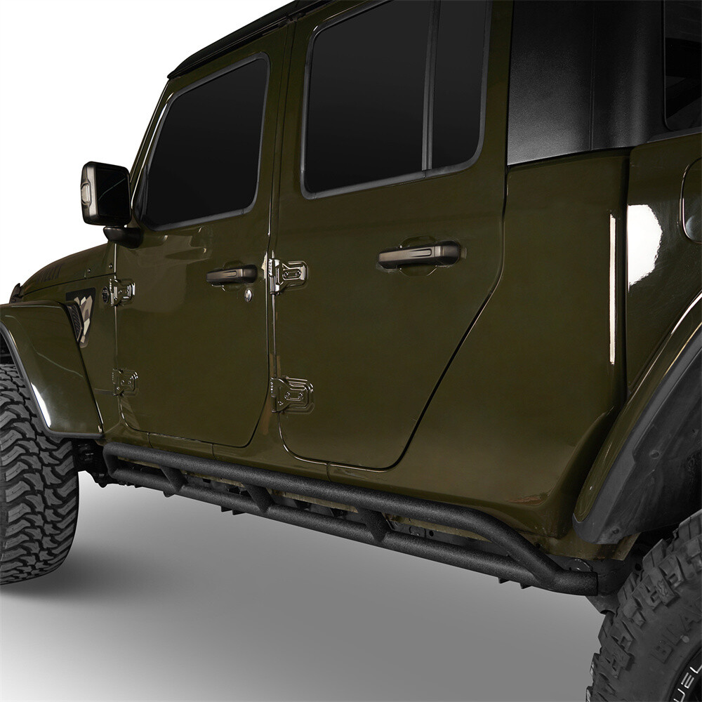 Fit 2020-2026 Jeep Gladiator JT Body Side Armor Tube Slider Rocker Guard Protect