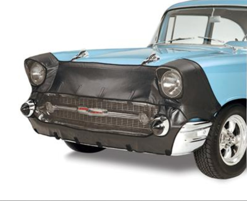 1957 Chevrolet Front End Bra by Wardlow W/ License Plate W Bmpr Guards 02111002