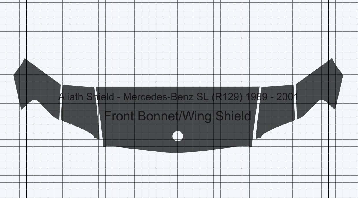 Mercedes SL R129 1989-2001 Bonnet & Wings Stone chip Paint Protection film