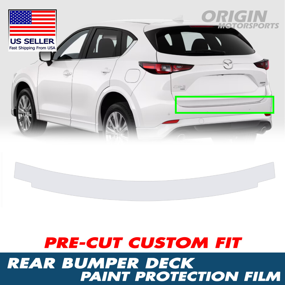PreCut Clear Rear Bumper Deck Paint Protection Film PPF For 2022-2025 Mazda CX-5