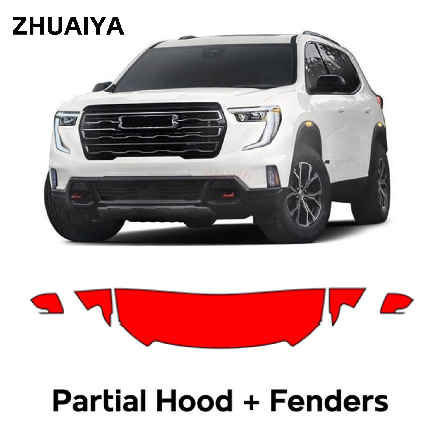 Hood Precut PPF Paint Protection Film For GMC Acadia 2024-2025
