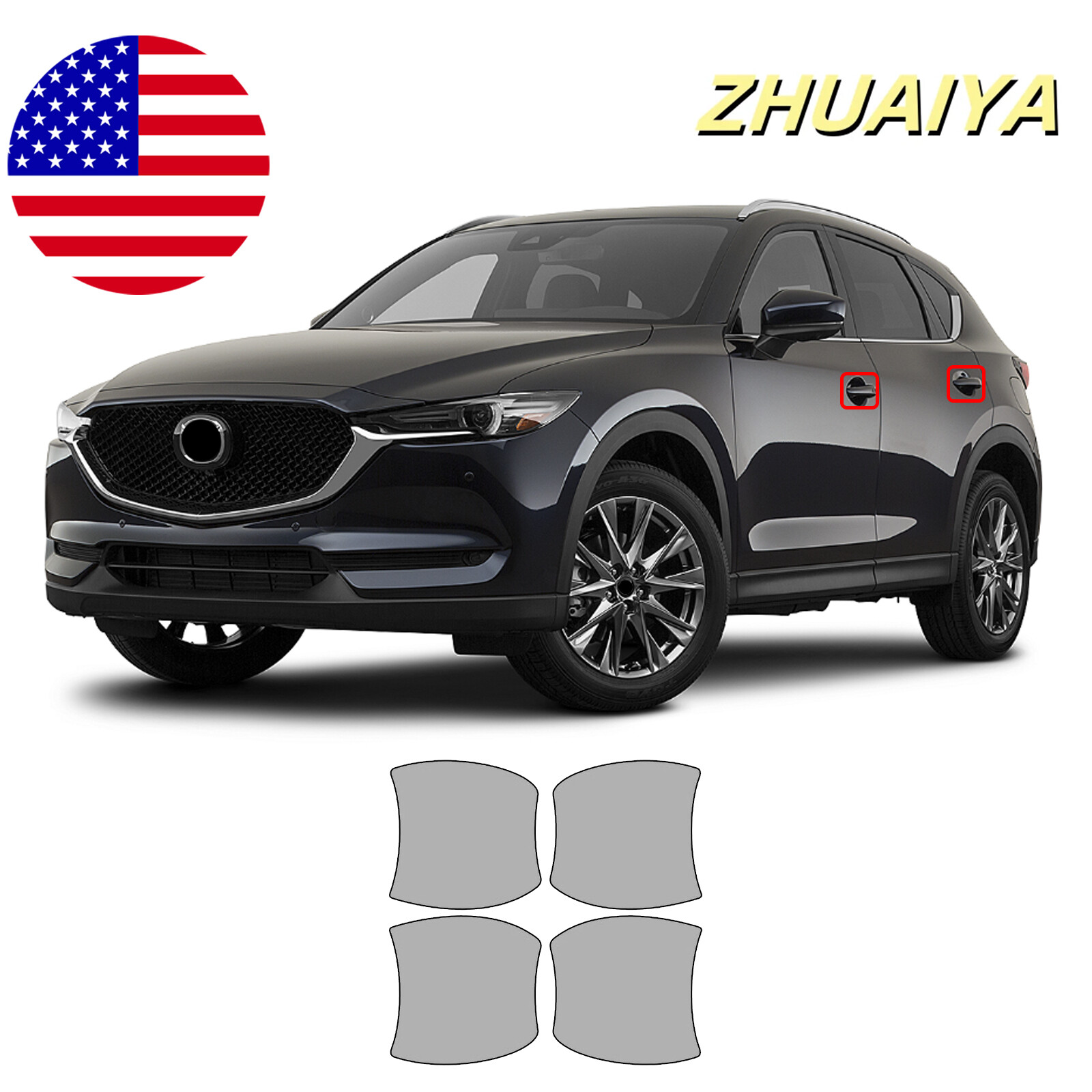 For Mazda CX-5 17-21 Door Cups Paint Protection Film PreCut PPF