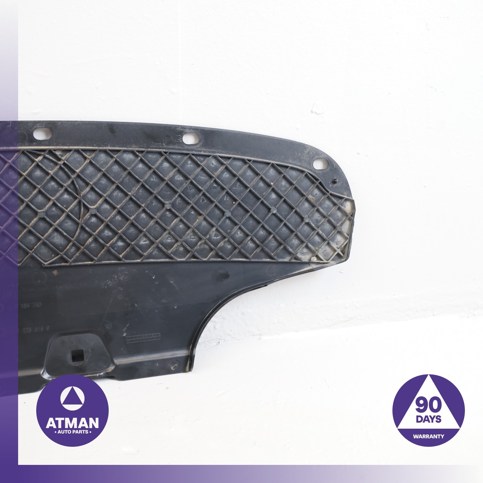 2011 BMW F10 528i Rear Bumper Splash Shield Valance Panel Cover OEM