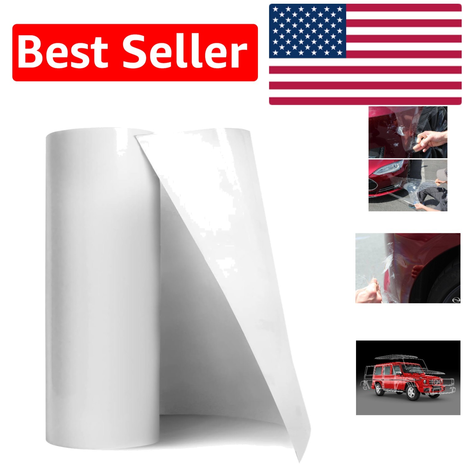 Invisible Self-Adhesive Paint Protection Film – 17.75″x54″ for Vehicle Care