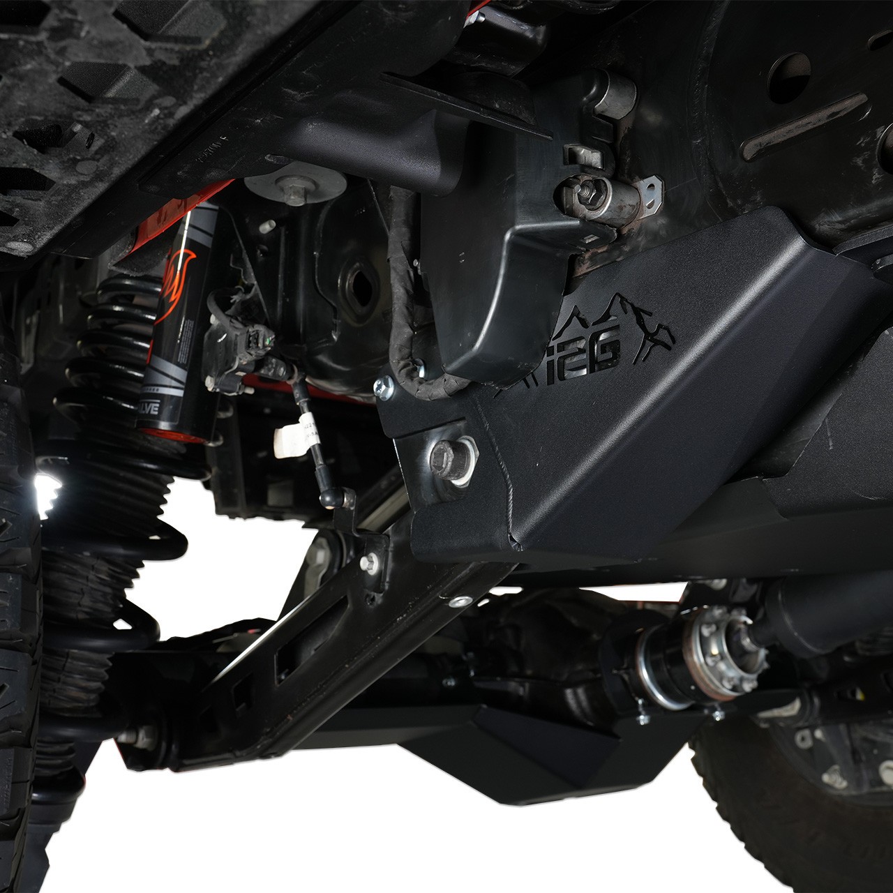 IAG Rock Armor Rear Lower Trailing Arm Skid Plate for Ford Bronco Raptor 2022+