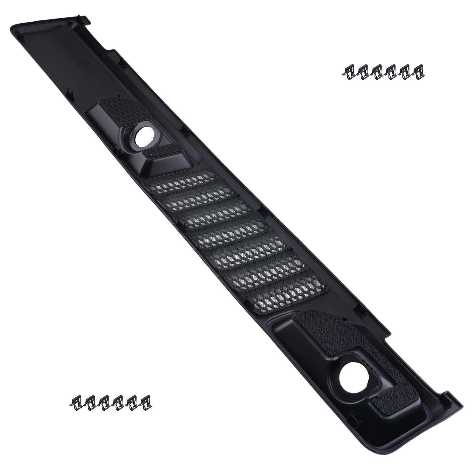 Cowl Panel Grille for Jeep Wrangler 2018-2024 68307260AC Front Black ABS