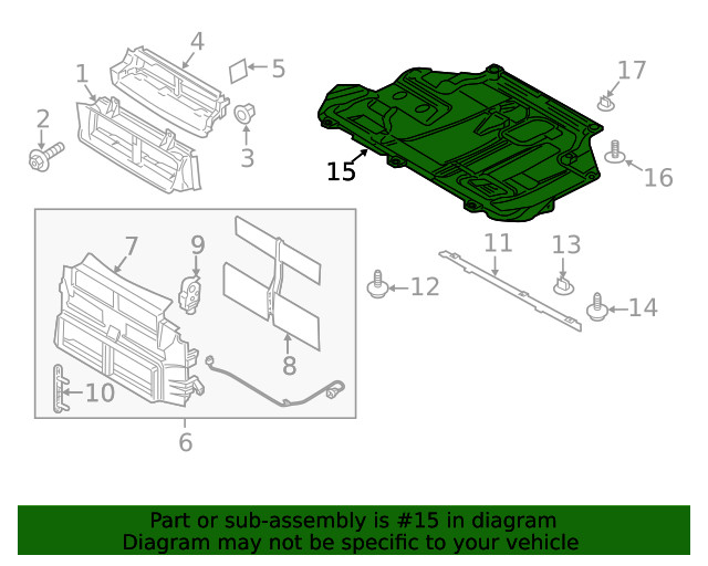 Genuine Ford Powertrain Skid Plate F1FZ-6P013-B