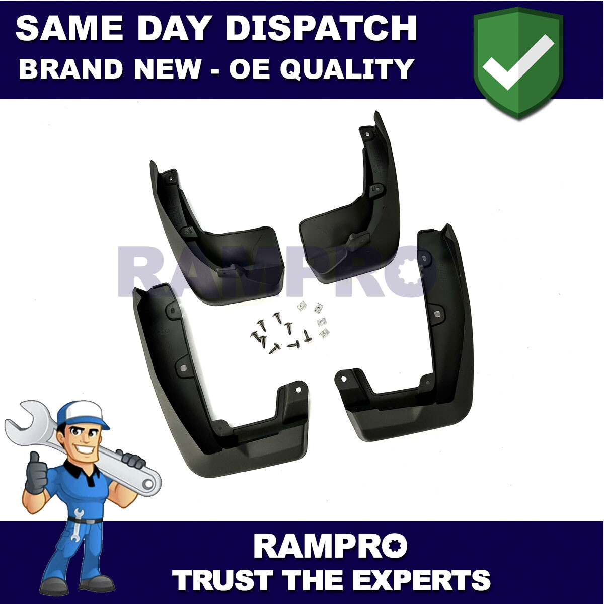 Tailored Mud Flaps Set of 4 For Honda CR-V 2017-2020 Rampro