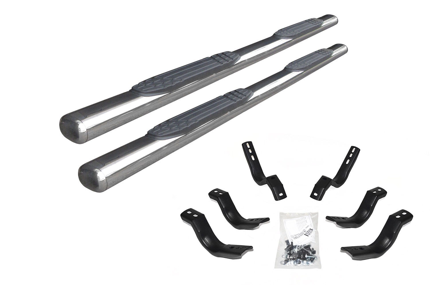 Go Rhino 104435180PS 4″ 1000 Series Side Steps with Mounting Bracket Kit