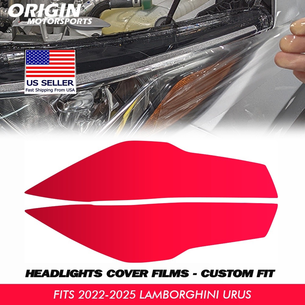 PreCut Headlights Protection Clear Covers Bra PPF For 2022-2025 Lamborghini URUS