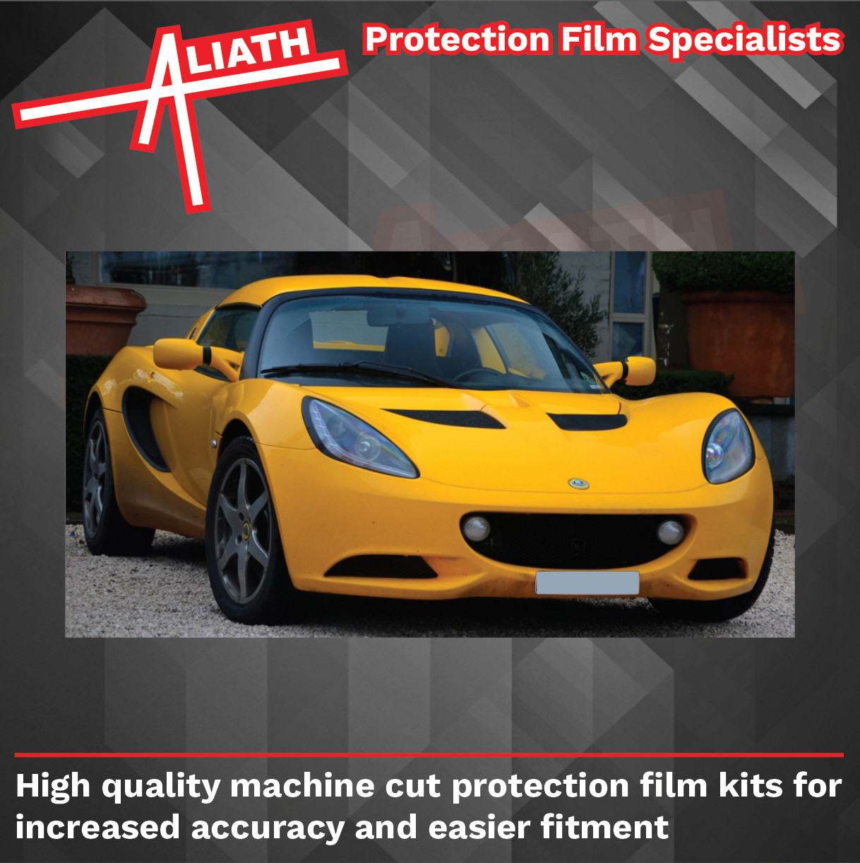 Fits Lotus Elise S3 Headlight CLEAR Stone Chip Guard Paint Protection film