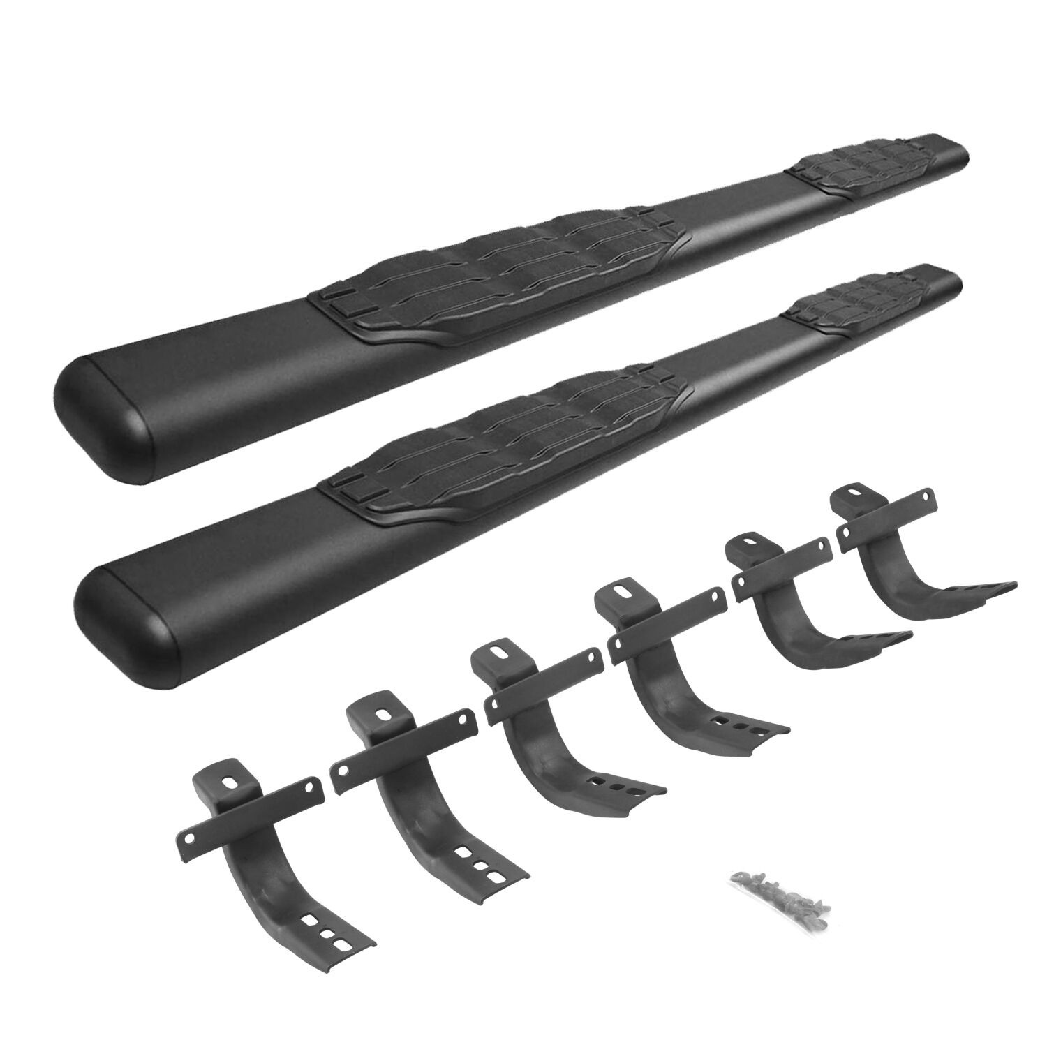 Go Rhino 105412973T 5″ 1000 Series Side Steps with Mounting Brackets Kit