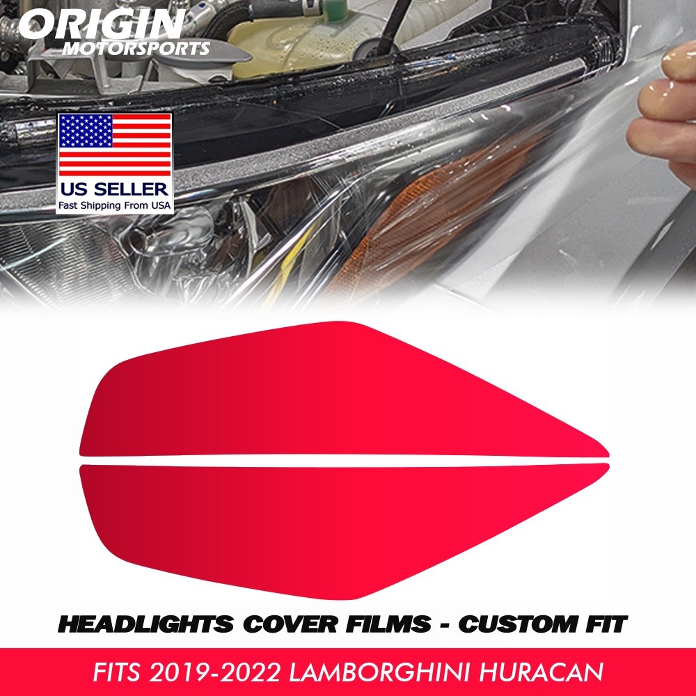 PreCut Headlights Protection Clear Covers PPF For 2019-2022 Lamborghini HURACAN