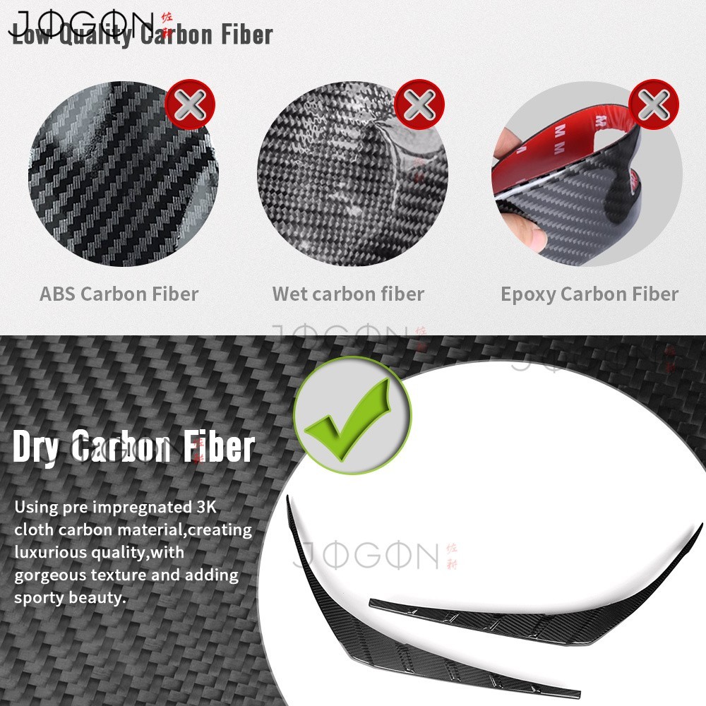 Real Carbon Taillight Brake Light Side Vent Decor For Lexus LC500 LC500h 2018-26