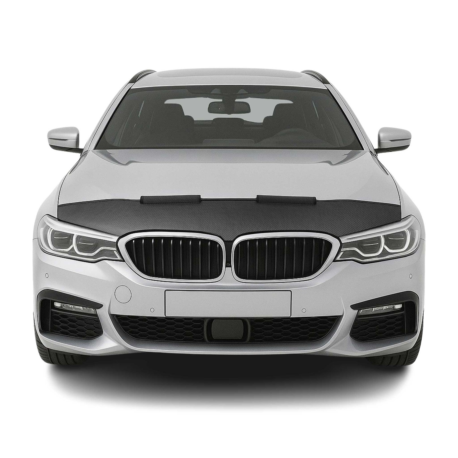 Car Bonnet Mask Hood Bra for BMW 5 Series G30 G31 2017-2023 Half Carbon