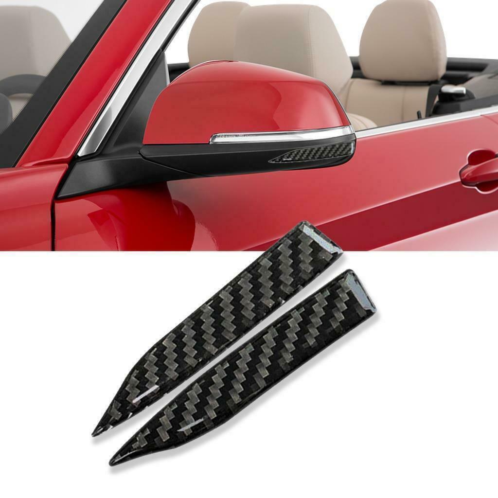 2x Car Side Rearview Mirror Edge Protector Carbon Fiber Decals Fit Toyota Lexus