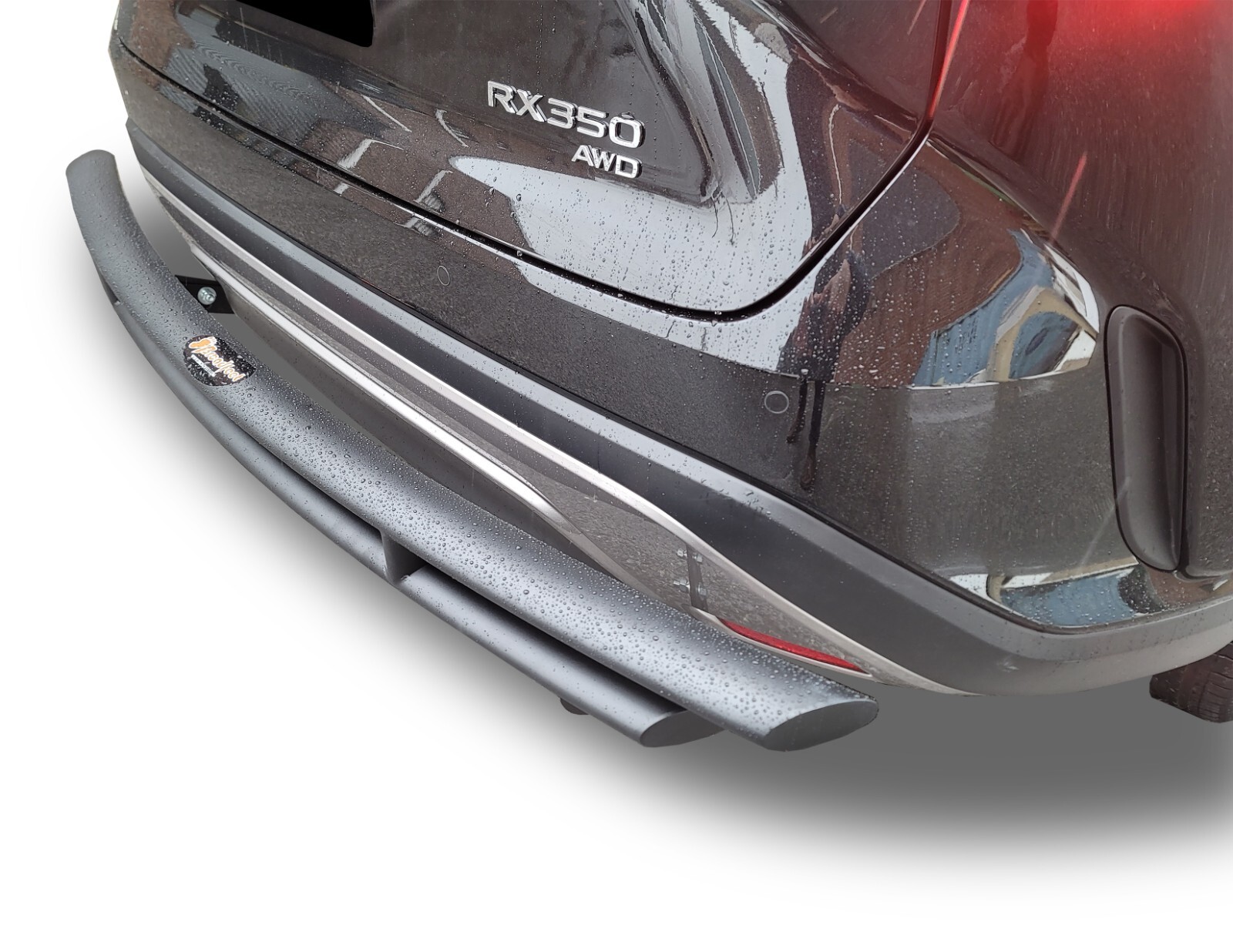 Fits 2023+ Lexus RX350 Rear Black Powder-Coated Double Layer Parking Protector