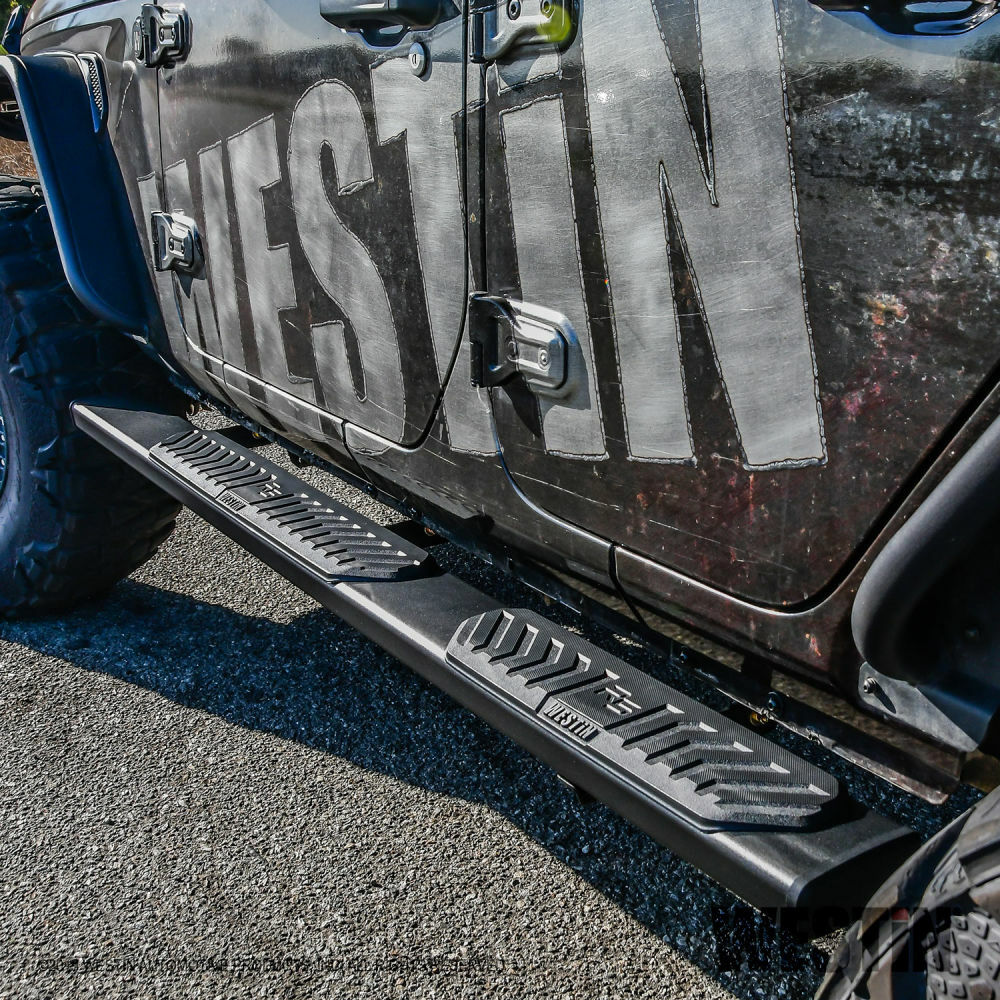 Westin Black Aluminum R5 Nerf Step Bars Fits F150 F250 F350 SuperCrew 28-51095