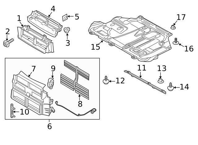Genuine Ford Powertrain Skid Plate F1FZ-6P013-B