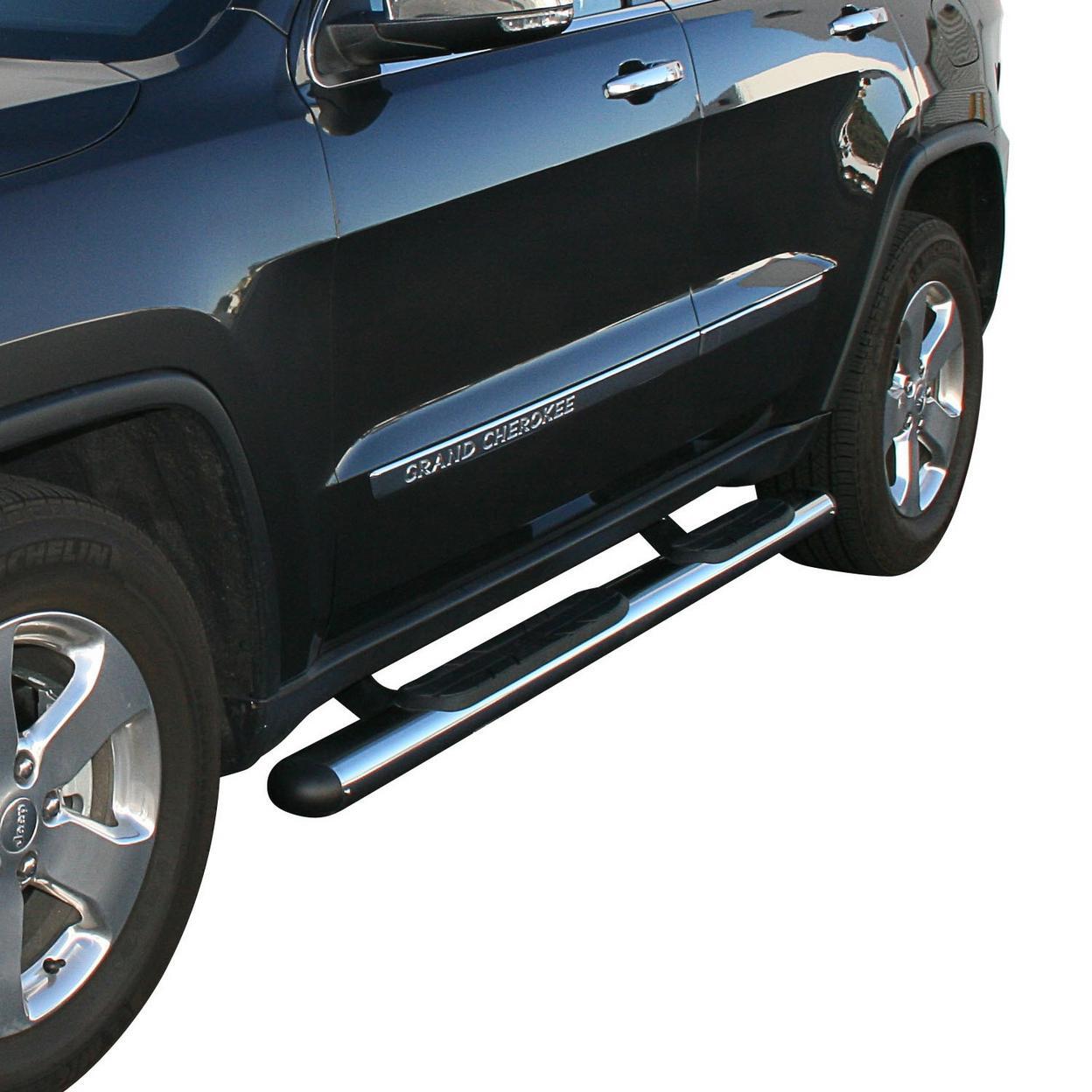 Westin Premier 4 Oval Nerf Step Bars 72 in – Stainless Steel