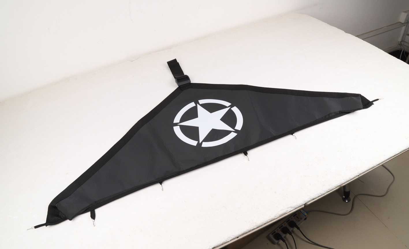 Front Hood Cover Bra Protector T-Style for Jeep Wrangler JK JKU 2007-2018 (Star)