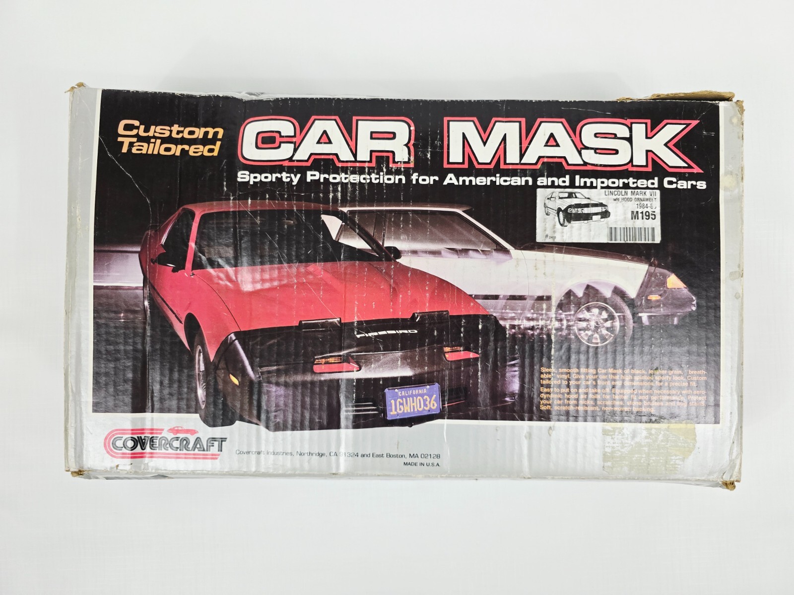 NEW CoverCraft Car Bra Front End Mask Lincoln Mark VII 7 1984-88 Part #M195 2416