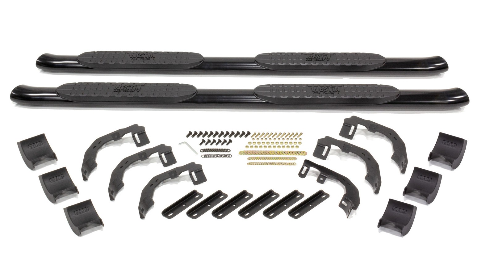 WESTIN Pro Traxx 4-Inch Oval Curved Step Bars for Ram 1500 Quad Cab 2019