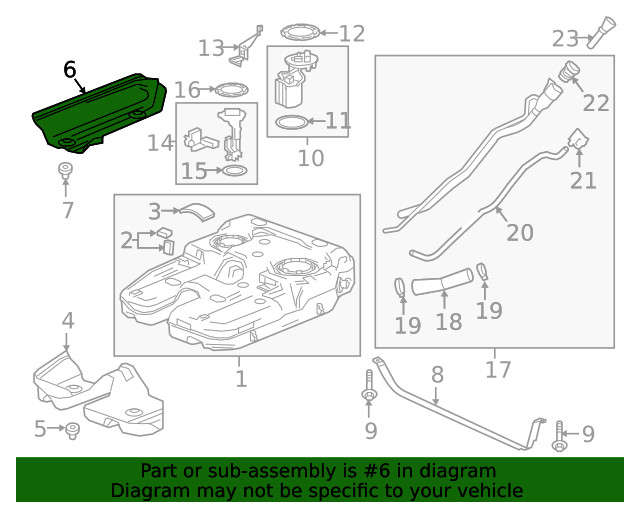 Genuine GM Fuel Tank Shield 23340384