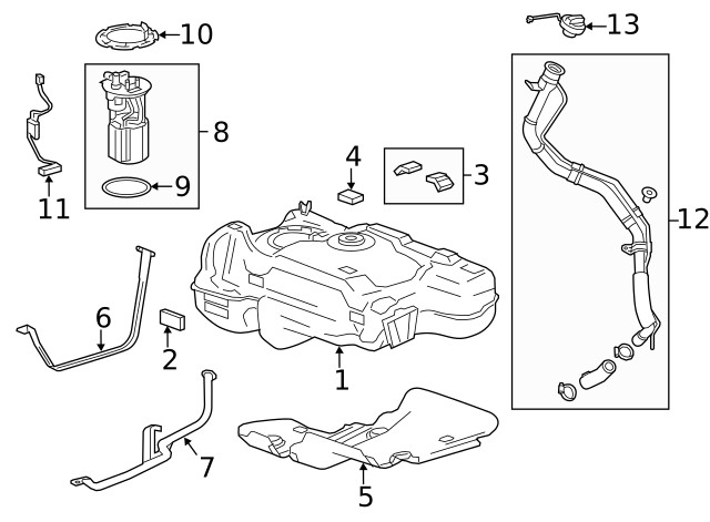 Genuine GM Fuel Tank Shield 95194610