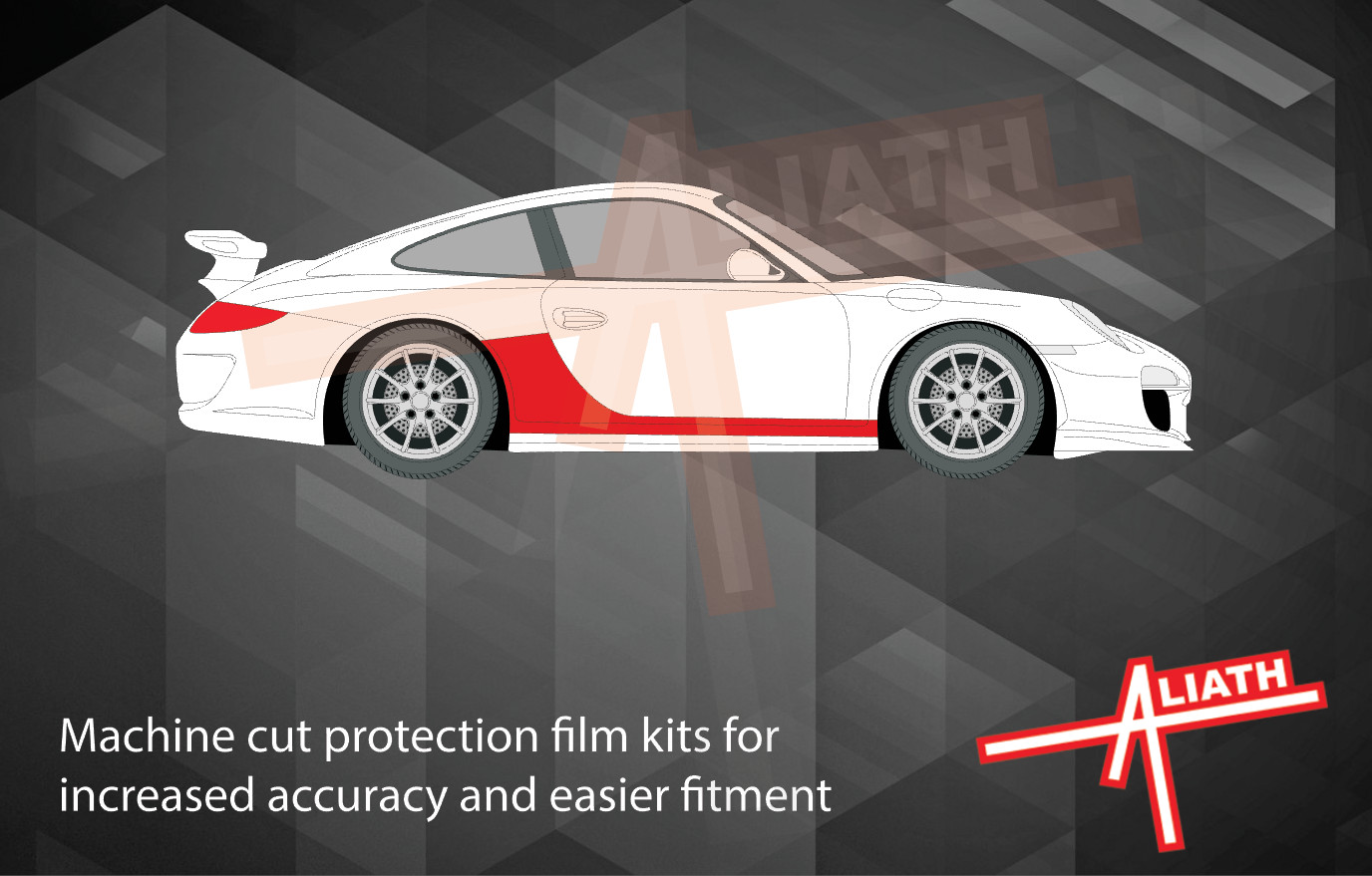 Fits Porsche 911 GT3 RS 997 Sills & QTR Arches Stone Chip Paint Protection film
