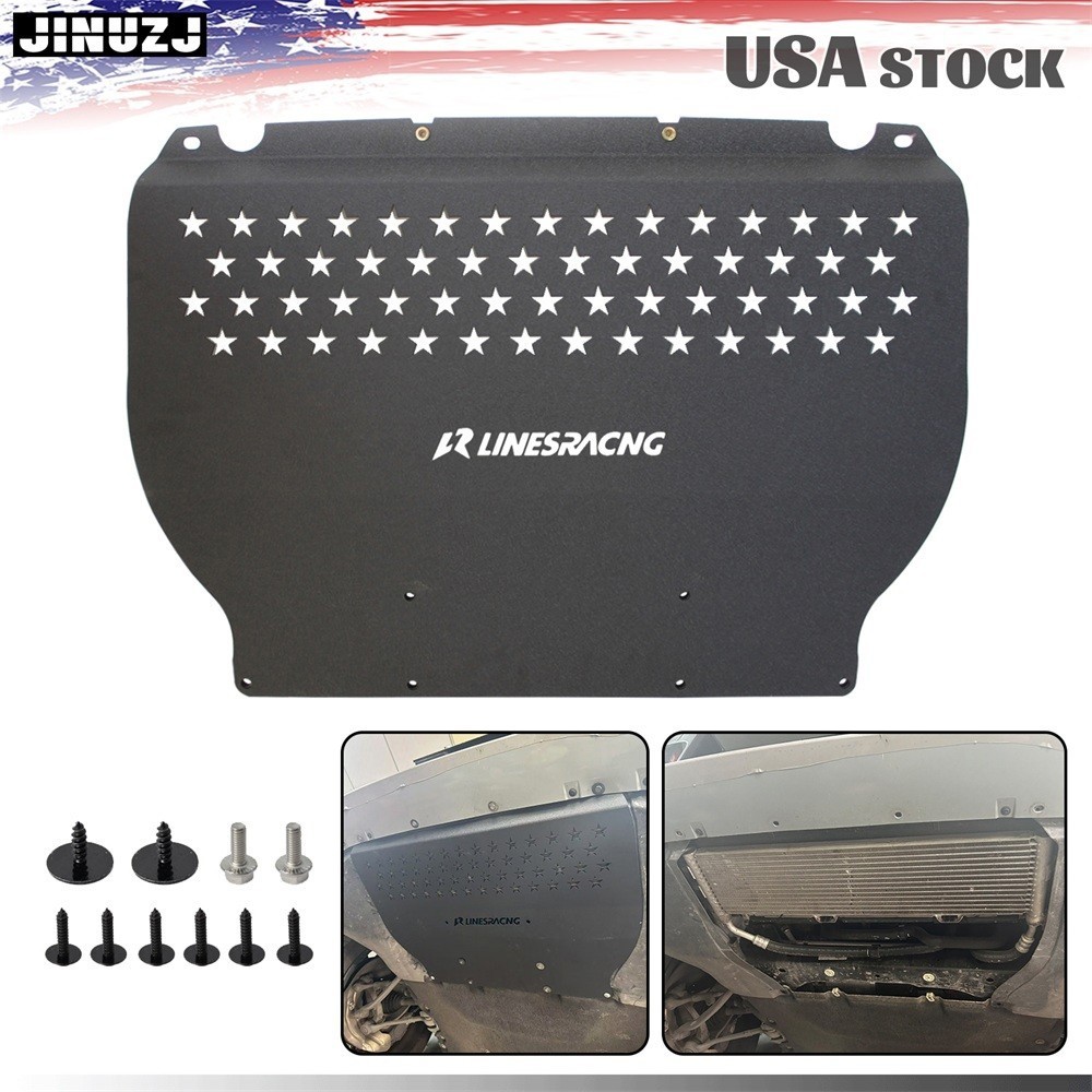 Oil Cooler Skid Plate Underhood Shield For BMW X3 X4M F97 F98 S58 3.0L Black