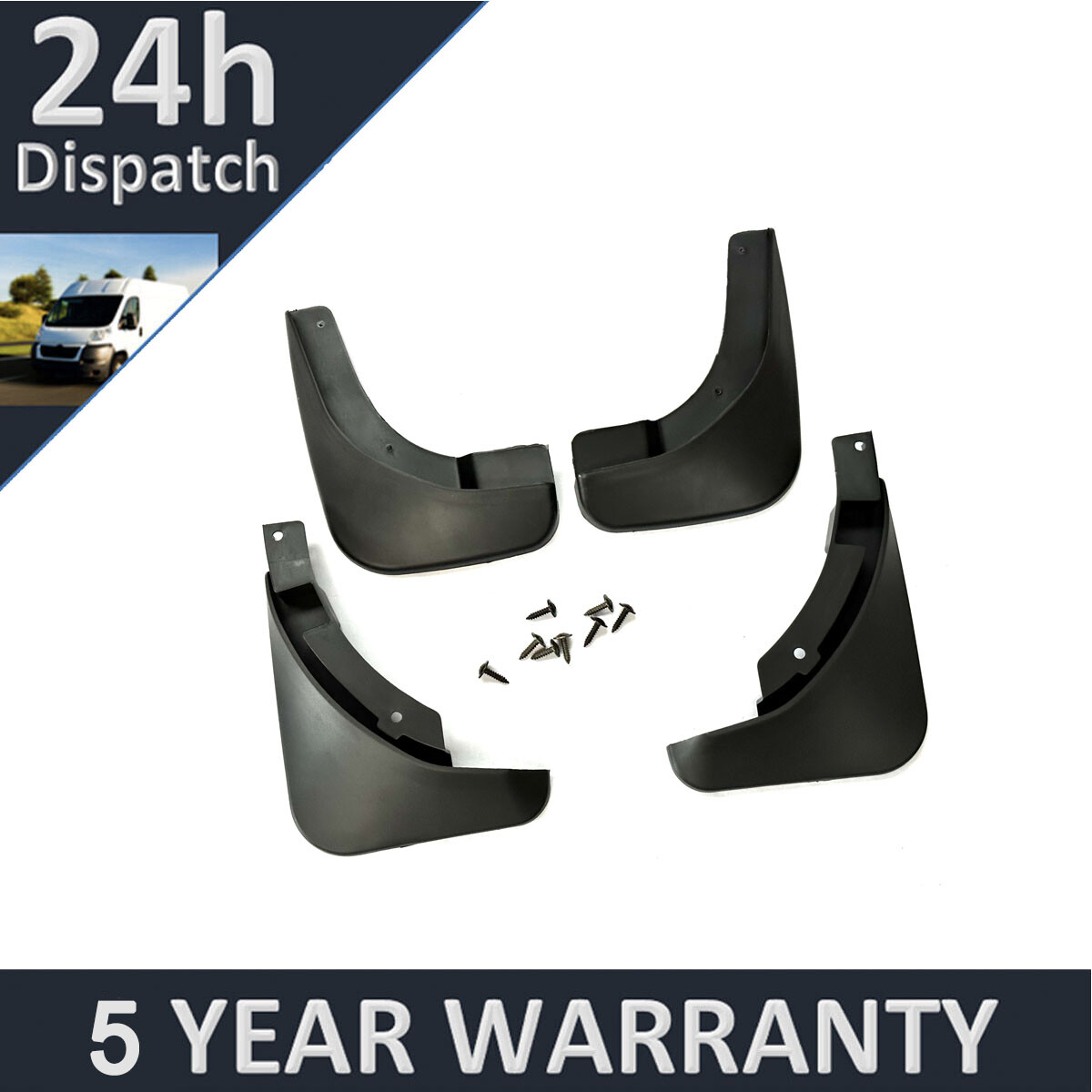 Tailored Mud Flaps Set of 4 For Skoda Octavia 2007-2014 Purevue
