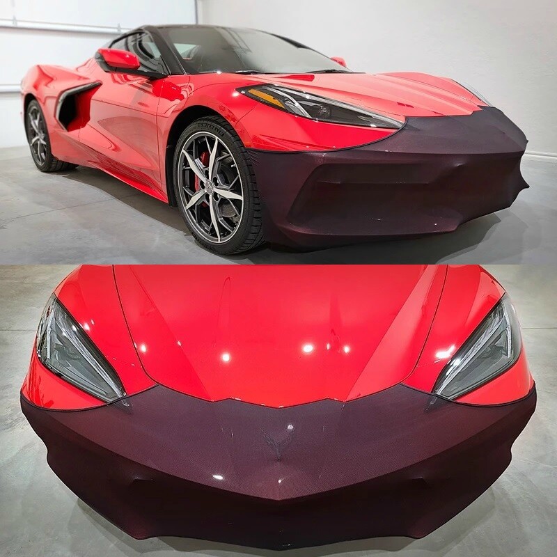 C8 Corvette Stingray NoviStretch Front + Mirror Bra Combo High Tech Stretch Mask