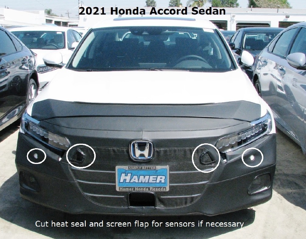 Lebra Front End Mask Cover Bra Fits Honda Accord Sedan 2021-2022 21 22
