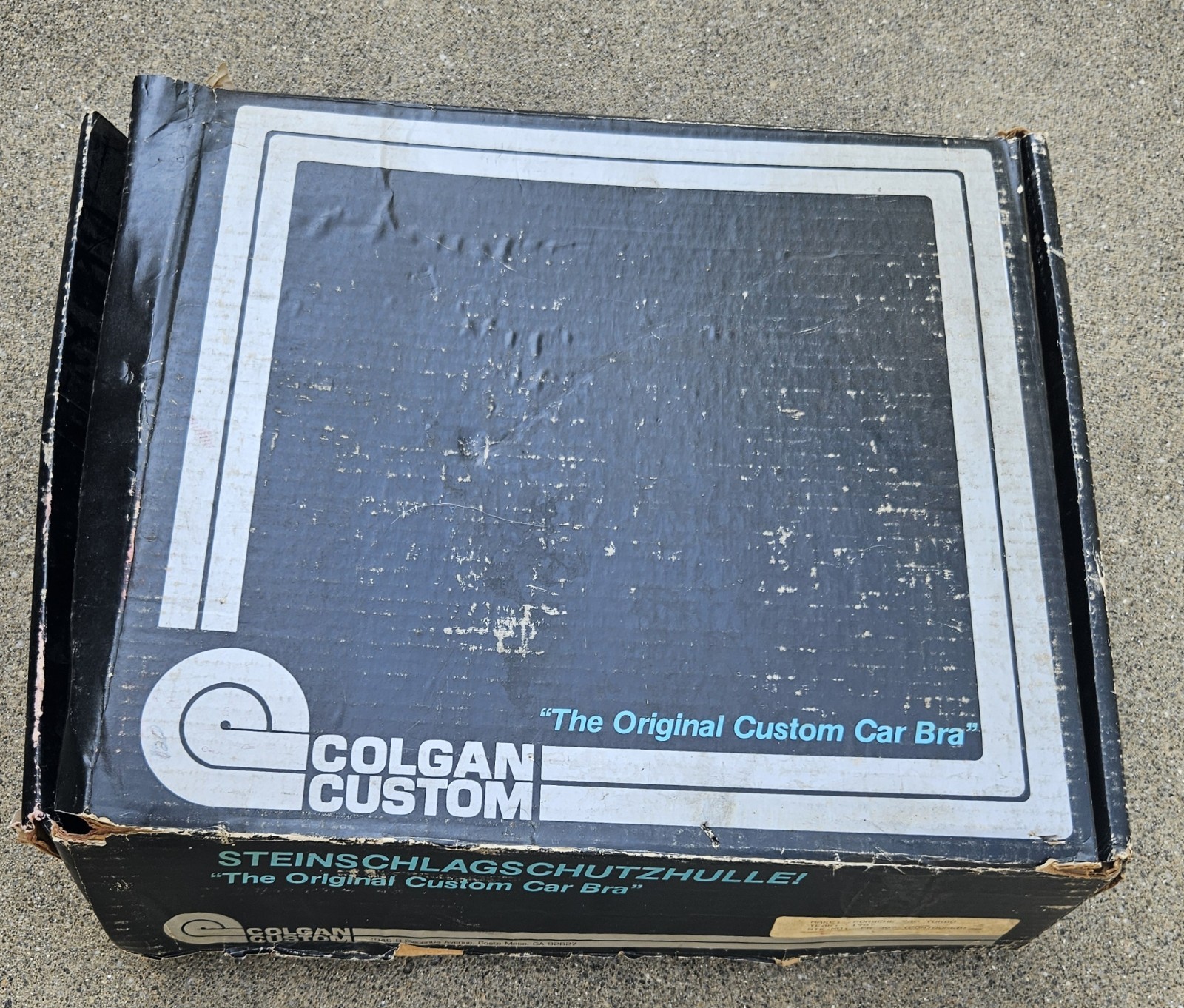 Vtg CAR BRA for PORSCHE 930 / 911 Carrera | COLGAN Custom Front-End Cover | New