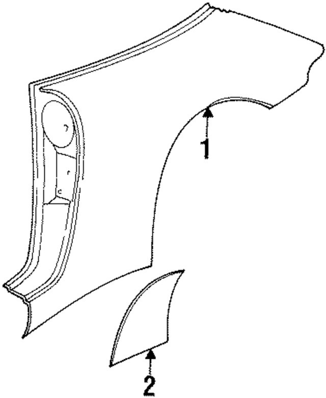 Genuine Porsche 1995-1998 911 Stone Guard 993-559-325-04-3YK