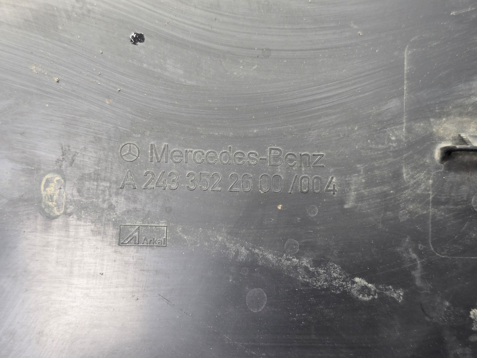 Rear Axle Carrier Subframe Cover Shield Mercedes X243 EQB300 EQB350 OEM