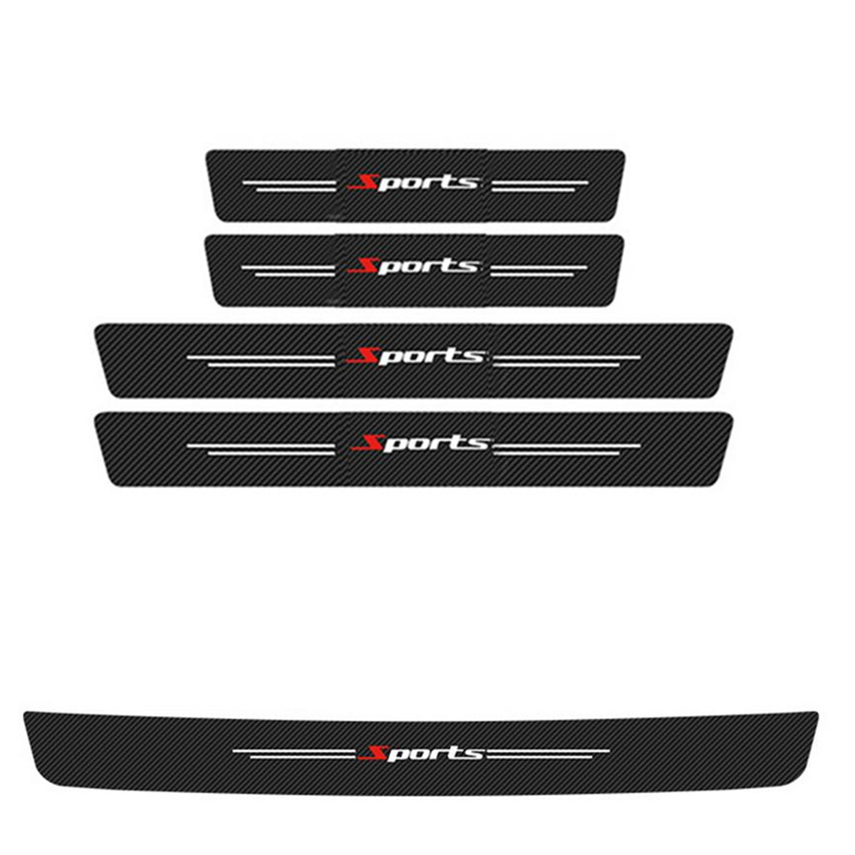 Car Door Plate Sill Scuff Cover Panel Step Anti Scratch Trunk Sticker Protector