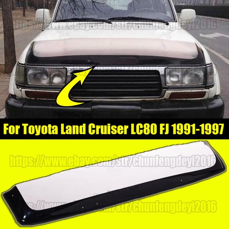 Bra Hood Deflector Protection Acrylic For 1991-97 Toyota Land Cruiser LC80 FJ80