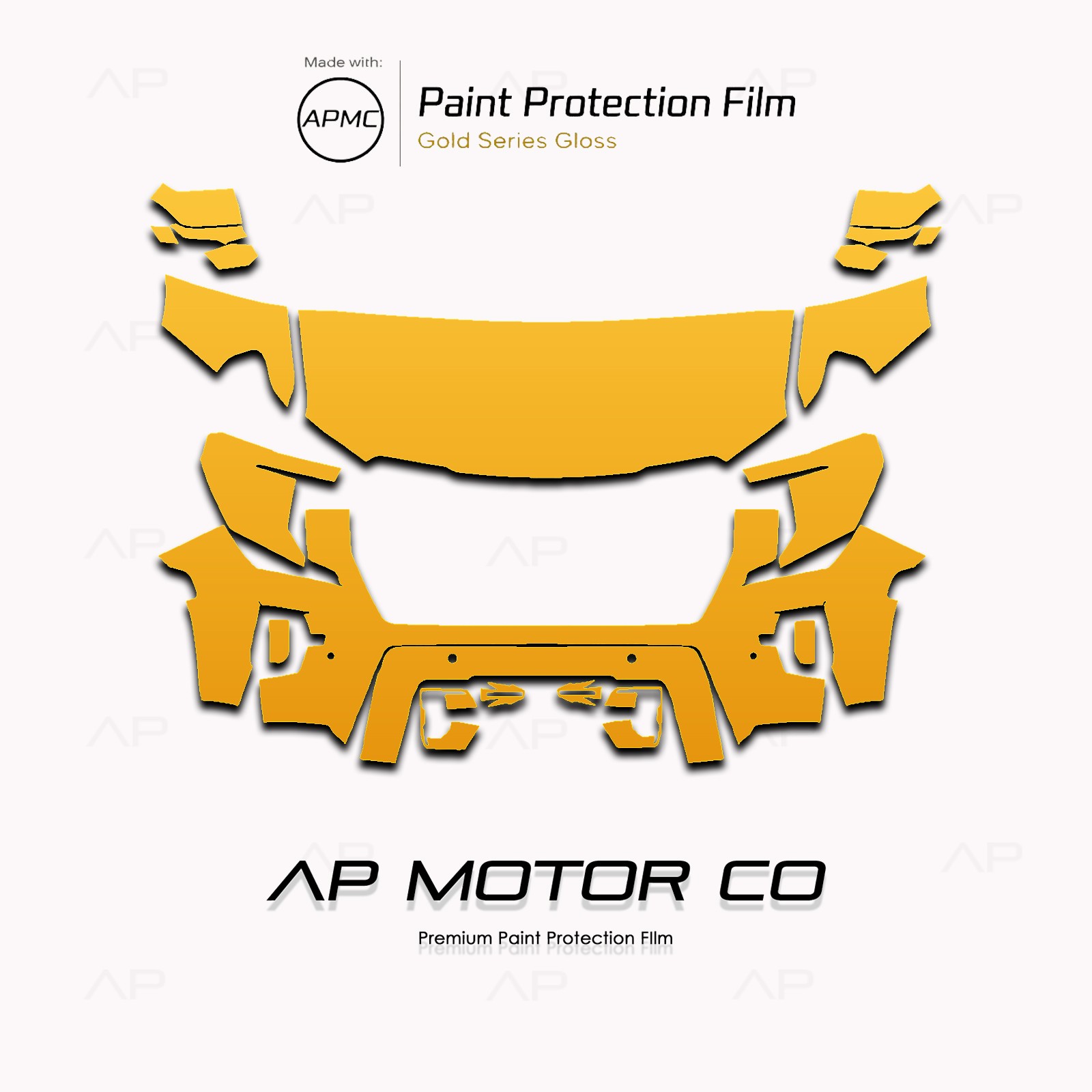GMC Yukon AT4 2021-2026 Series Pre Cut Paint Protection Film Clear Bra PPF
