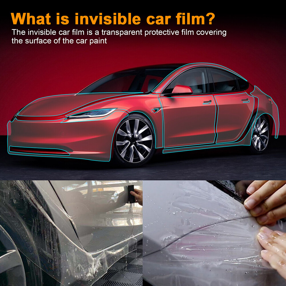 For Tesla Model Y 2020-2023 Door Corner Paint Protection Film Clear PPF Trim TPU