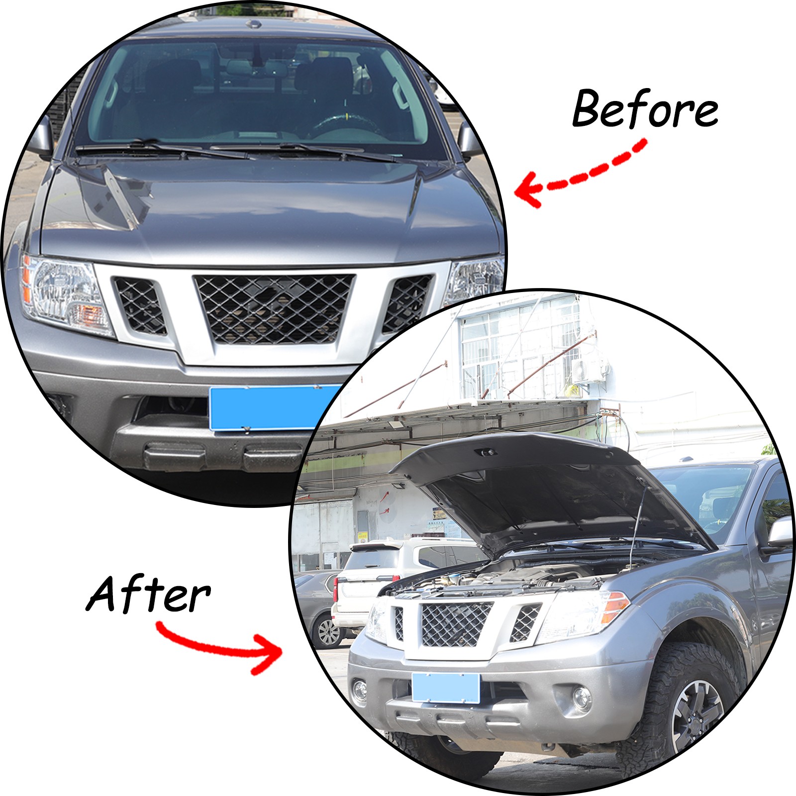 Hood Bra Guard Protection Stone Bug Deflector Flag For Nissan Frontier 2013-2021