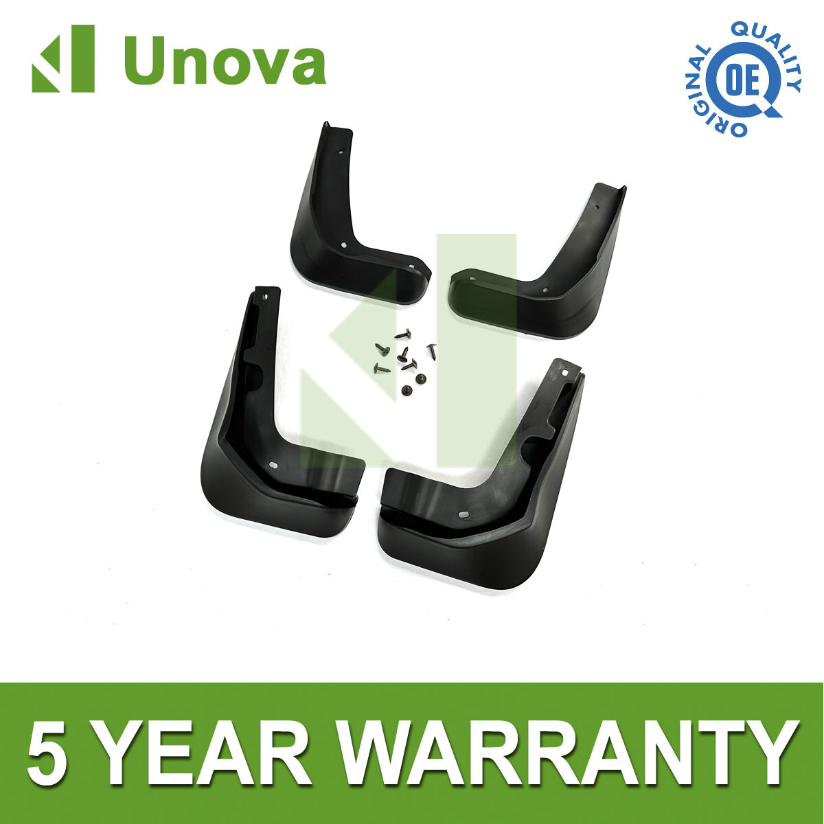 Tailored Mud Flaps Set of 4 For Ford Focus Hatchback 2012-2018 Unova