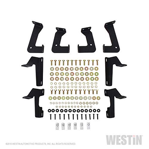 Westin 56-140552 Textured Black HDX Stainless Drop Nerf Step Bars