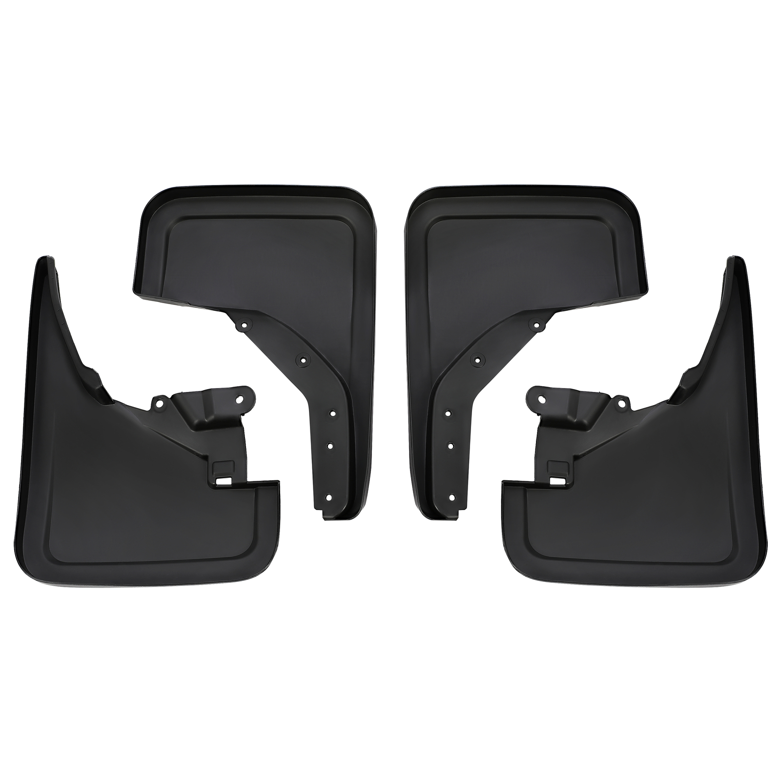 4Pcs Black PP Front & Rear Mud Flaps Splash Guards For Ford Bronco 2021-2024 New