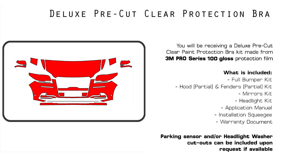 Lincoln Navigator 2022-2024 3M PRO PreCut Paint Protection Film Clear Bra PPF
