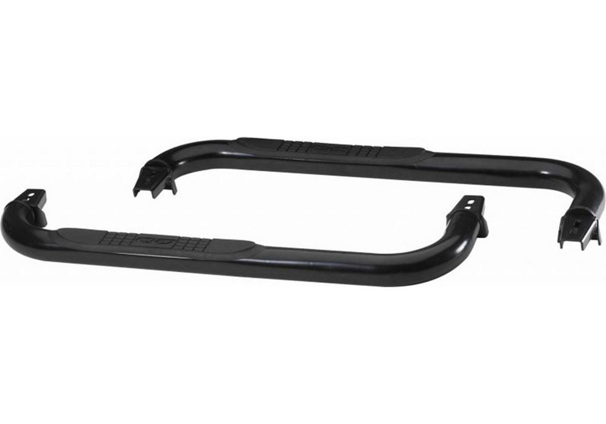 Rampage Step Nerf Bar 3 in. Rnd Stp Br WTW Fits 1987-1995 Jeep Wrangler, 1997-20