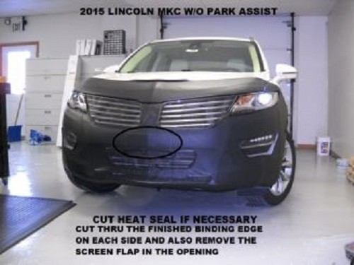 Lebra Front End Mask Cover Bra Fits 2015-2018 Lincoln MKC without Park Assist